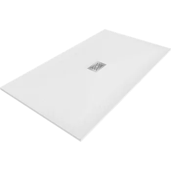 Sprchová vanička Mexen Hugo, obdélníková sprchová vanička SMC 200 x 100 cm, bílá, ocelová krytka, 42101020-X