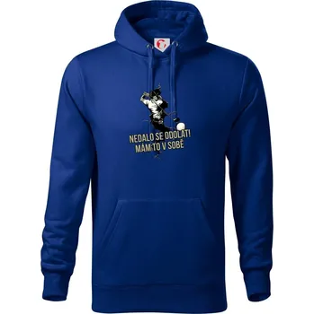 Pánská mikina Nedalo se odolat, mám to v sobě golf - Mikina pánská Cape s kapucí - 5XL ( Královská modrá )