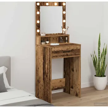 Toaletní stolek vidaXL Kosmetický stůl Staré dřevo 50 x 41 x 135 cm kompozitní dřevo [865098]