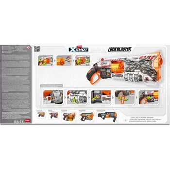 Dětská zbraň XShot Pistole na šipky Skins Lock Blaster - 16 šipek - 36606