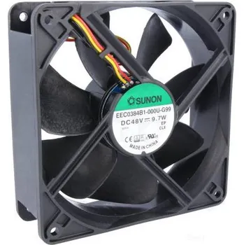 Počítačové chlazení Sunon DC axiální ventilátor 120×120×38 mm, 48 V DC, 48 dB EEC0384B1-000U-G99