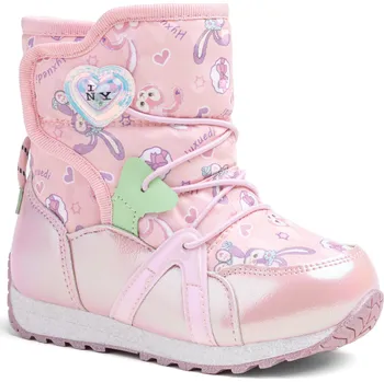 Dámské holínky Dívčí vysoké zimní boty WOJTYLKO-Halwell pink Růžová 30