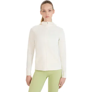 Dámské oblečení Dámská tréninková mikina se zipem 4F-SWEATSHIRT FNK F467-11S-OFF WHITE Bílá XS