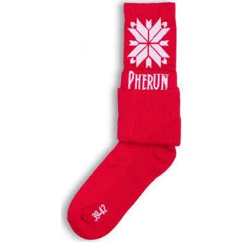 Turistické ponožky PHERUN-Rescue RED Retro 43-46 Červená 43/46