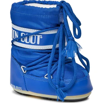 Chlapecká obuv Dětské kotníkové zimní boty MOON BOOT-ICON MINI NYLON, 075 electric blue Modrá 19/22