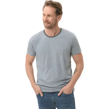 Pánské tričko Pánské triko s krátkým rukávem VOLCANO-CAS-602-BLUE LIGHT Modrá M