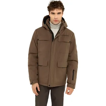 Pánská bunda VOLCANO-J-NOEL-500-BROWN Hnědá XL