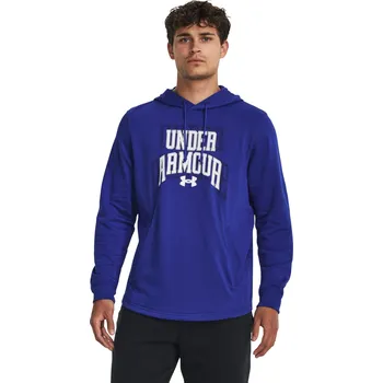 Pánská mikina Pánská mikina s kapucí UNDER ARMOUR-UA Rival Terry Graphic HD-BLU Modrá S