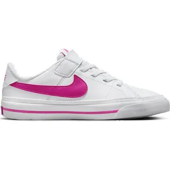 Pánská obuv Dívčí rekreační obuv NIKE-Court Legacy white/laser fuchsia Bílá 33,5