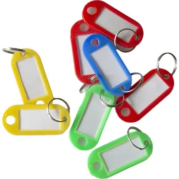 Visačka na klíče s kroužkem 5 cm 1 ks mix barev