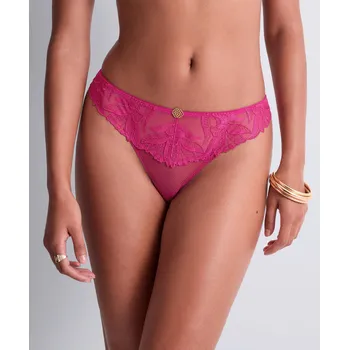 Souprava dámského spodního prádla Tanga AUBADE (6B26-08), Barva růžová, Velikost S