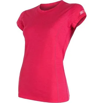 Cyklistické oblečení Triko krátké dámské SENSOR MERINO ACTIVE magenta L