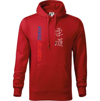 Pánská mikina Judo Czech - Mikina pánská Cape s kapucí - 2XL ( Červená )