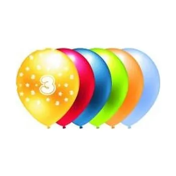 Balónek Balon metalik nadruk 3 5szt