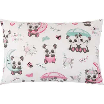 Polštář Polštářek VIOLA - 40x60 cm medvídek panda - dětský motiv