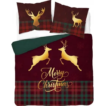 Povlečení Povlečení 200x220 cm zimní Holland - 100% bavlna, vánoční velikost 5827 A