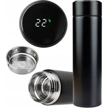 Termoska TERMOHRNEK TERMOSKA LED 500ml NA KÁVU ČAJ DOTYKOVÝ DO AUTA