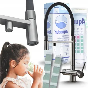 Vodovodní baterie Kuchyňská stojánková baterie Ari HighFlex černá, granitová, stříbrná, šedá