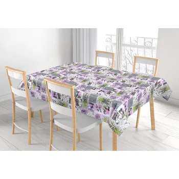 Ubrus ADÉLA - 120x140 cm Patchwork lila