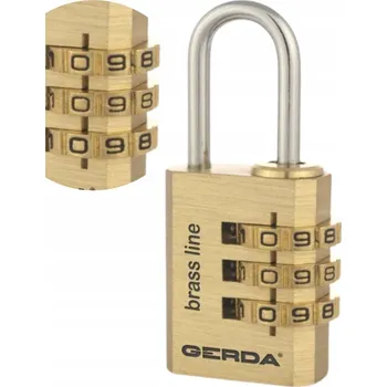 IP kamera GERDA Mosazný kódový visací zámek BRASS LINE S30