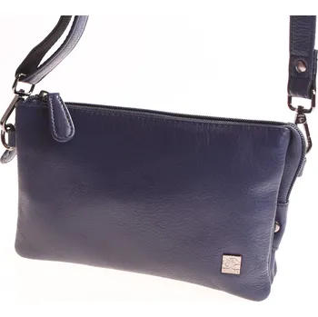 Kabelka Dámská Kožená ručně šitá kabelka KUBÁT psaníčko Anička M - malá | modrá | 5821662 Barva: červená