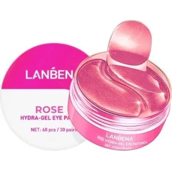 Péče o oční okolí NÁPLASTI POD OČI GELOVÉ RŮŽOVÉ 60 KS LANBENA HYDROGELOVÉ OČNÍ POLŠTÁŘKY MASKA