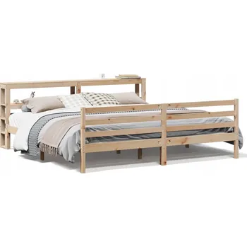 Postel Rám postele bez matrace, 180x200 cm, masivní borovicové dřevo