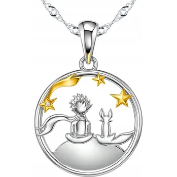 Náhrdelník Stříbrný náhrdelník Larezo se zirkonem ryzosti 925, nastavitelná délka, motiv postavičky