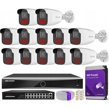 IP kamera Sada IP monitoringu s 12 kamerami HiLook 4Mpx IPCAM-B4-50IR + DS-7616NXI-K2