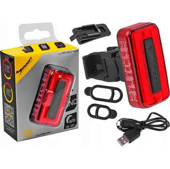 Cyklosvítilna Zadní světlo na kolo MOON Arcturus Auto 70 LM