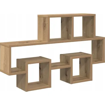 police Dřevěná police VidaXL 15 x 51 cm dub artisan