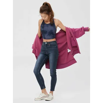 Dámské kalhoty Dámské džíny high rise universal legging washwell GAP 27LONG