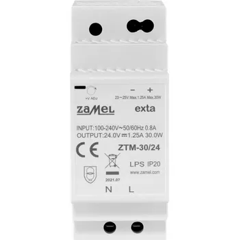 spínaný zdroj Napájecí zdroj Zamel ZTM-30/24 30 W 1,25 A 24 V