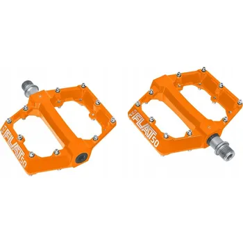 Pedál na kolo Platformové pedály Kellys Flat 50 červené