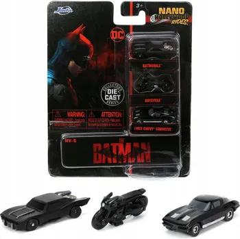 autíčko THE BATMAN 2022 BATMOBILE 3 MINI KOVOVÉ MODELY