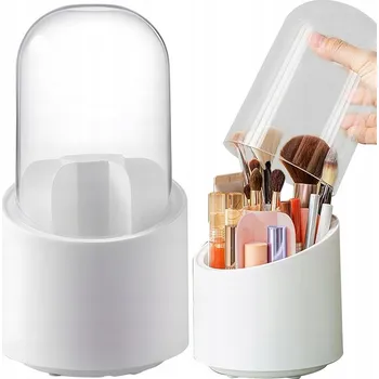 Organizér na kosmetiku OTOČNÝ ORGANIZÉR NA KOSMETIKU A MAKE-UP, ZÁSOBNÍK / KRABIČKA NA ŠTĚTCE