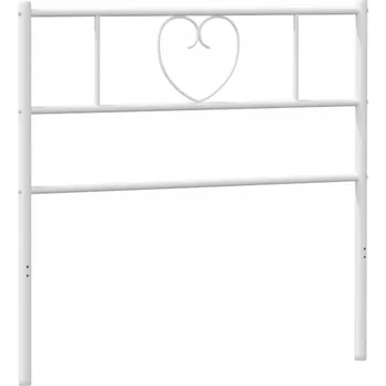 Kovové čelo , bílé, 90 cm