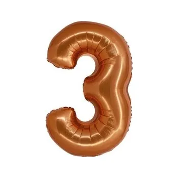 Balónek Oranžový balónek číslice 1 ks