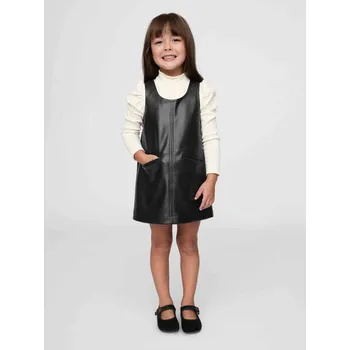 Dámské šaty Dívčí baby koženkové šaty GAP 2YRS