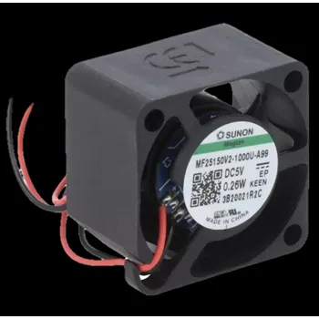 Počítačové chlazení Sunon DC axiální ventilátor 25×25×15 mm, 5 V DC MF25150V2-1000U-A99