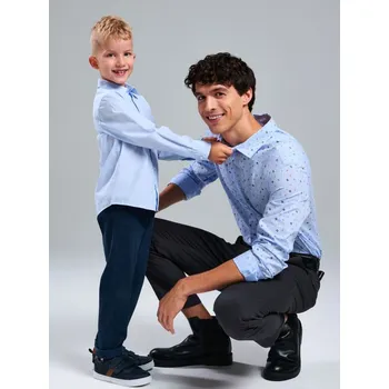 Pánská košile Sinsay - Vzorovaná košile - modrá - 121EV-05X - 121EV-05X-XL