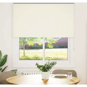 Roleta vidaXL Roleta zatemňovací šířka látky 136,6 cm polyester [4011760] Barva: Tlumeně bílá