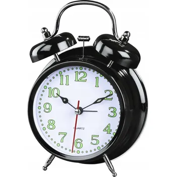 Budík Hama STOLNÍ HODINY BUDÍK 'NOSTALGIE' černý