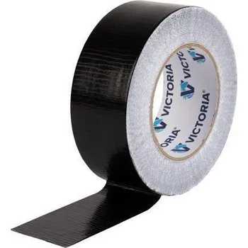 Lepicí páska Victoria Facility super pevná textilní lepicí páska černá 48 mm × 50 m – voděodolná, do exteriéru