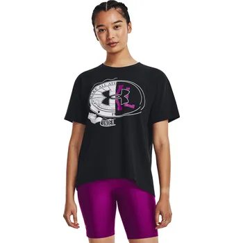 Dámské tréninkové triko s krátkým rukávem UNDER ARMOUR-UA MAKE ALL HEAVYWEIGHT SS -BLK Černá XS