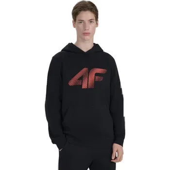 Pánská móda Pánská mikina s kapucí 4F-SWEATSHIRT M1766-020S-DEEP BLACK Černá M