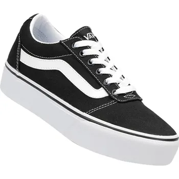 Dámská rekreační obuv VANS-WM Ward Platform (Canvas) black/white Černá 36,5