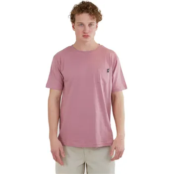 Pánské tričko Pánské triko s krátkým rukávem FUNDANGO-Talmer Pocket T-shirt-345-raspberry Růžová M