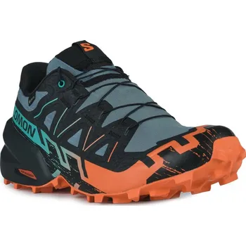 Dámská běžecká obuv Pánská běžecká trailová obuv SALOMON-Speedcross 6 GTX M north atlantic/black/cherry tomato Šedá 45 1/3