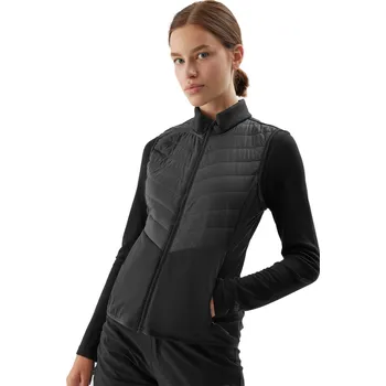 Dámská vesta Dámská turistická vesta 4F-VEST-AW23TVJAF048-20S-DEEP BLACK Černá M